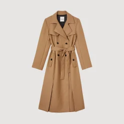 Sandro Paris Abrigos<Abrigo Largo Estilo Gabardina