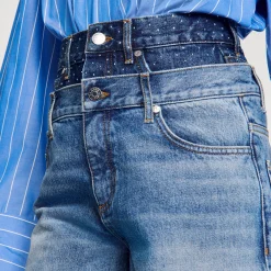 Sandro Paris Faldas & Shorts<Bermudas Vaqueras Con Cintura Doble