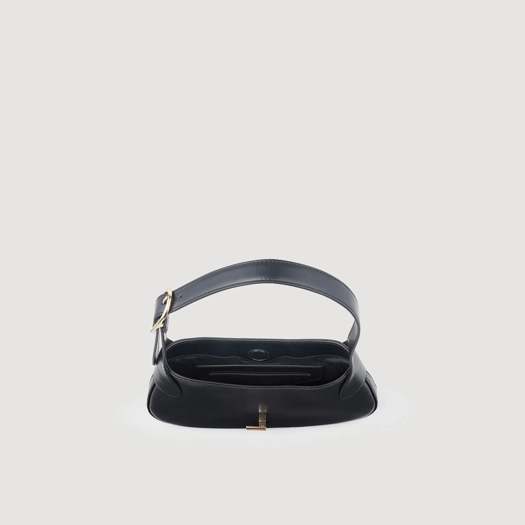 Sandro Paris Bolsos De Hombro<Bolso Baguette De Piel Certificada