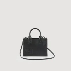 Sandro Paris Bolsos Tote<Bolso Cabas Pequeno De Piel Certificada