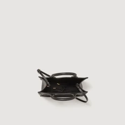 Sandro Paris Bolsos Tote<Bolso Cabas Pequeno De Piel Certificada