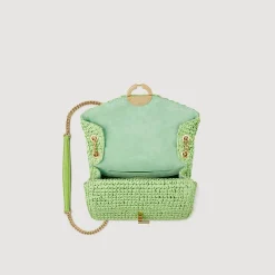 Sandro Paris Bolsos De Hombro<Bolso Yza De Rafia