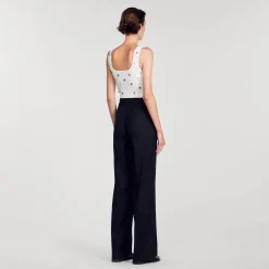 Sandro Paris Conjuntos<Bralette De Punto Con Colgantes