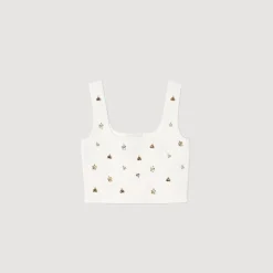 Sandro Paris Conjuntos<Bralette De Punto Con Colgantes