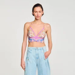Sandro Paris Tops & Camisas<Bralette Estampado