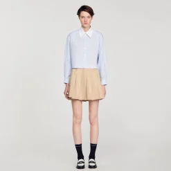 Sandro Paris Tops & Camisas<Camisa A Rayas Con Brillantes