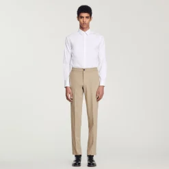 Sandro Paris Camisas<Camisa Ajustada De Algodon Stretch