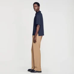 Sandro Paris Camisas<Camisa Con Cremallera En El Cuello