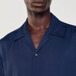 Sandro Paris Camisas<Camisa Con Cuello Italiano