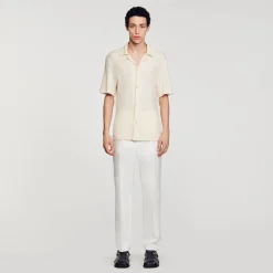 Sandro Paris Camisas<Camisa Con Cuello Italiano