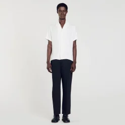 Sandro Paris Camisas<Camisa Con Cuello Italiano