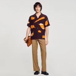 Sandro Paris Camisas<Camisa Con Estampado De Moluscos