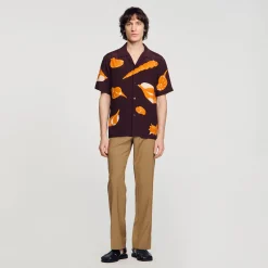 Sandro Paris Camisas<Camisa Con Estampado De Moluscos