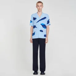 Sandro Paris Camisas<Camisa Con Estampado De Moluscos