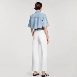 Sandro Paris Conjuntos<Camisa Corta Con Strass