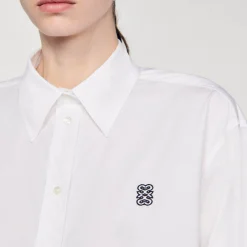 Sandro Paris Tops & Camisas<Camisa Corta De Popelina