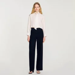 Sandro Paris Tops & Camisas<Camisa Corta De Seda