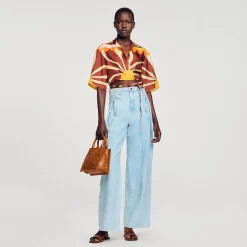 Sandro Paris Conjuntos<Camisa Corta Estampada