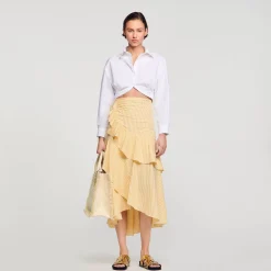 Sandro Paris Tops & Camisas<Camisa Corta Retorcida