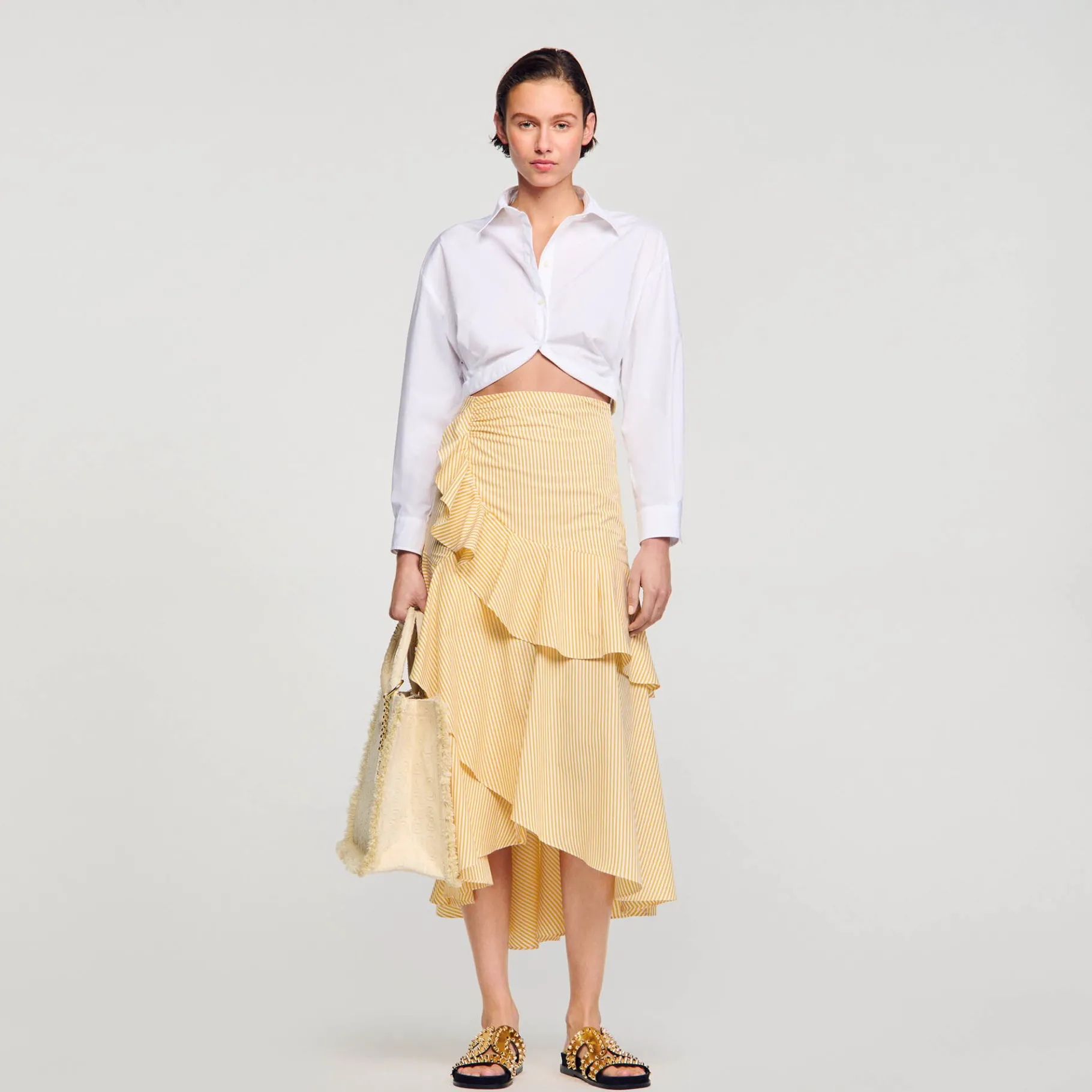 Sandro Paris Tops & Camisas<Camisa Corta Retorcida