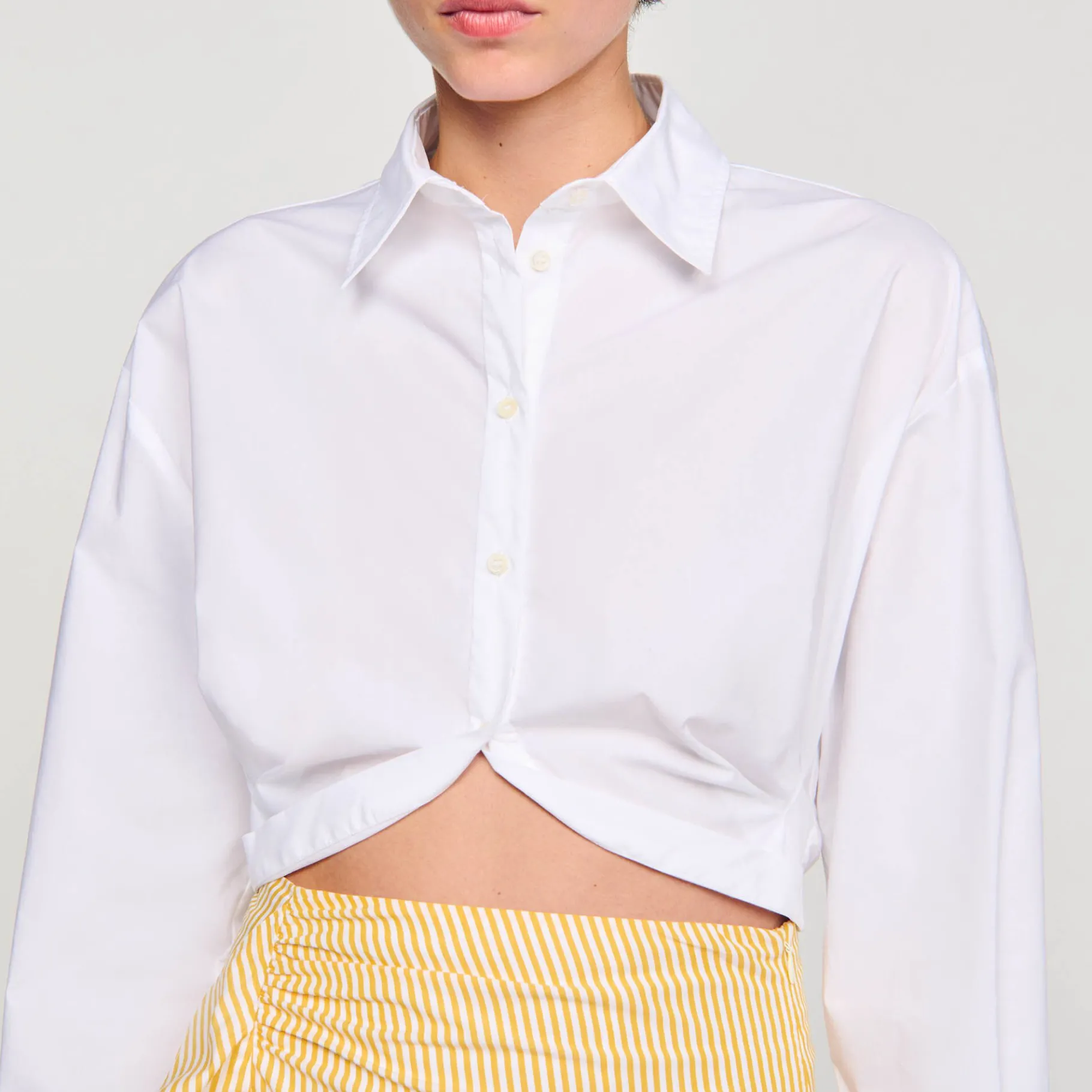 Sandro Paris Tops & Camisas<Camisa Corta Retorcida