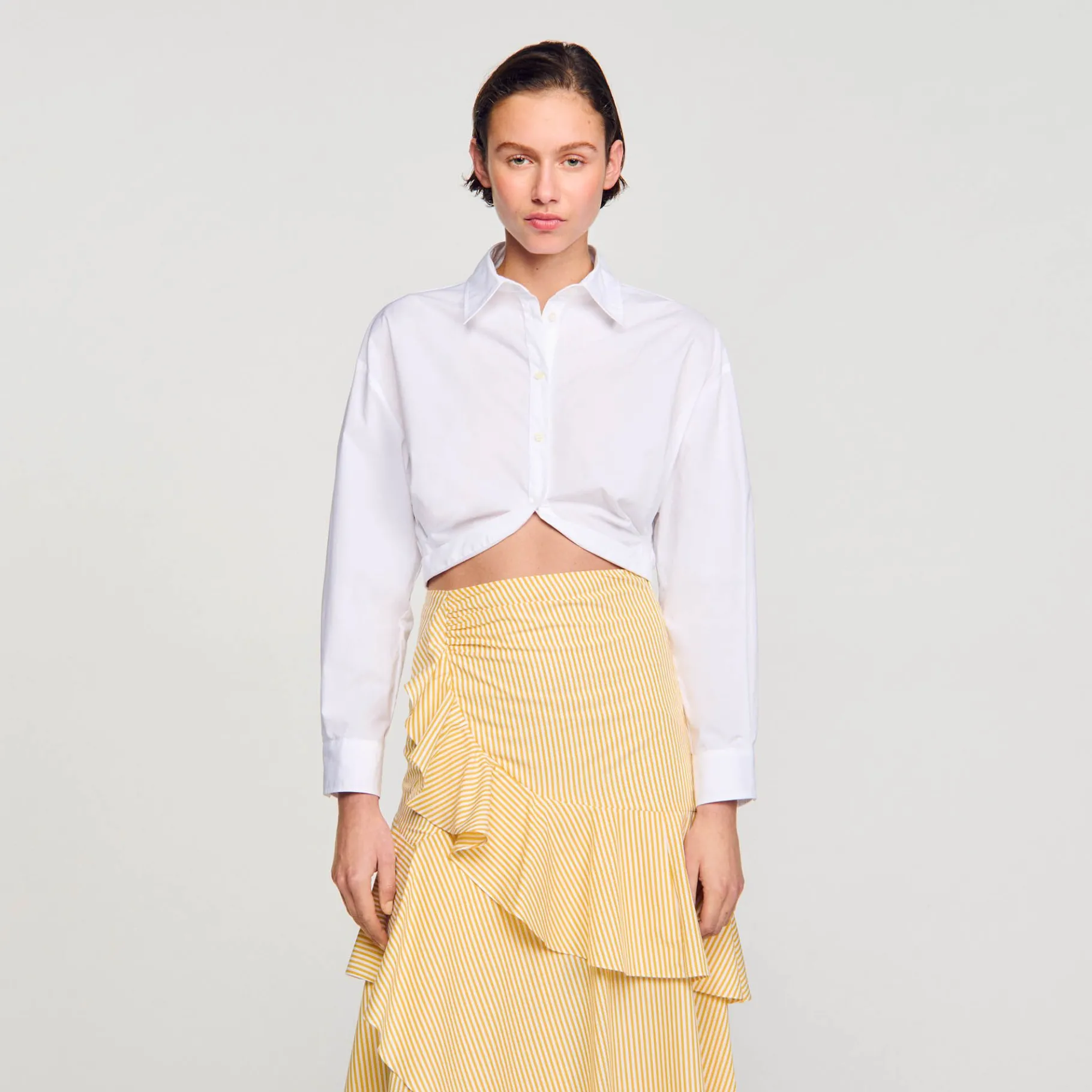 Sandro Paris Tops & Camisas<Camisa Corta Retorcida