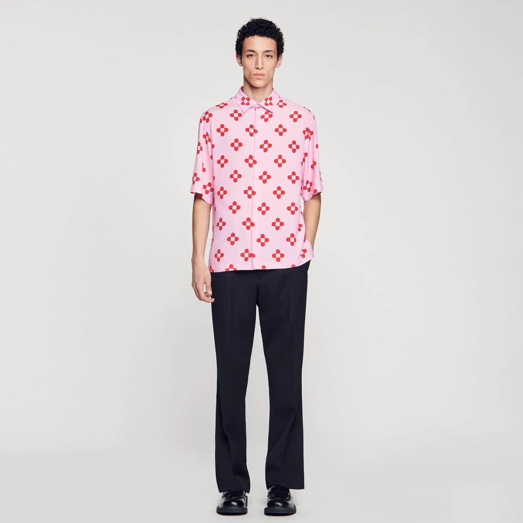Sandro Paris Camisas<Camisa De Manga Corta Cross Flower