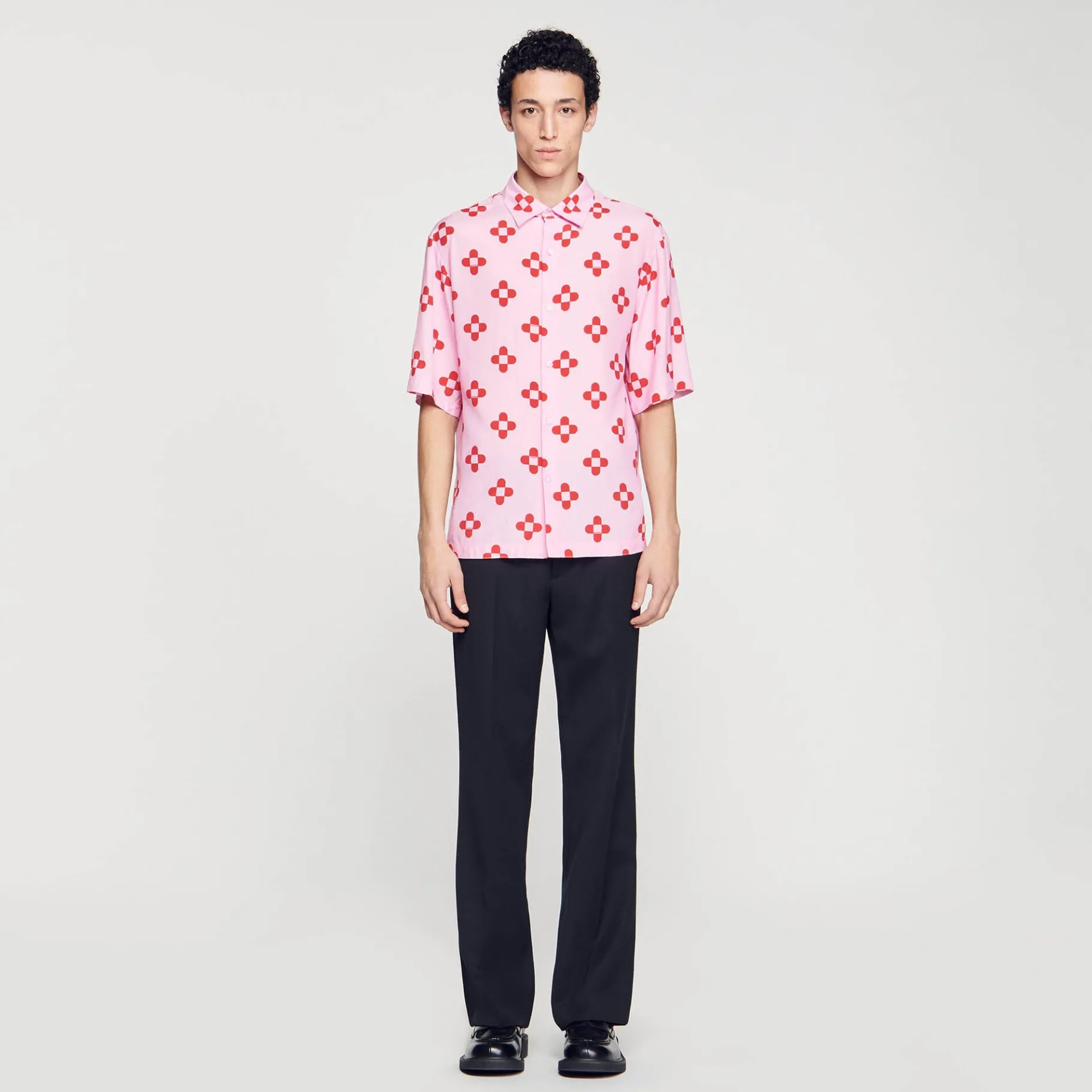 Sandro Paris Camisas<Camisa De Manga Corta Cross Flower