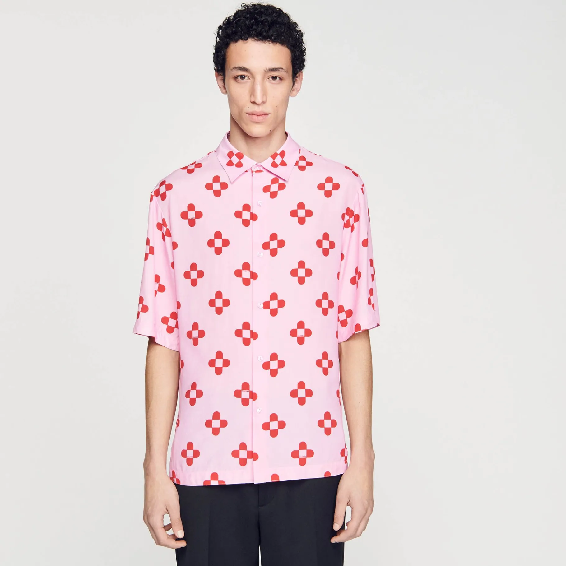Sandro Paris Camisas<Camisa De Manga Corta Cross Flower