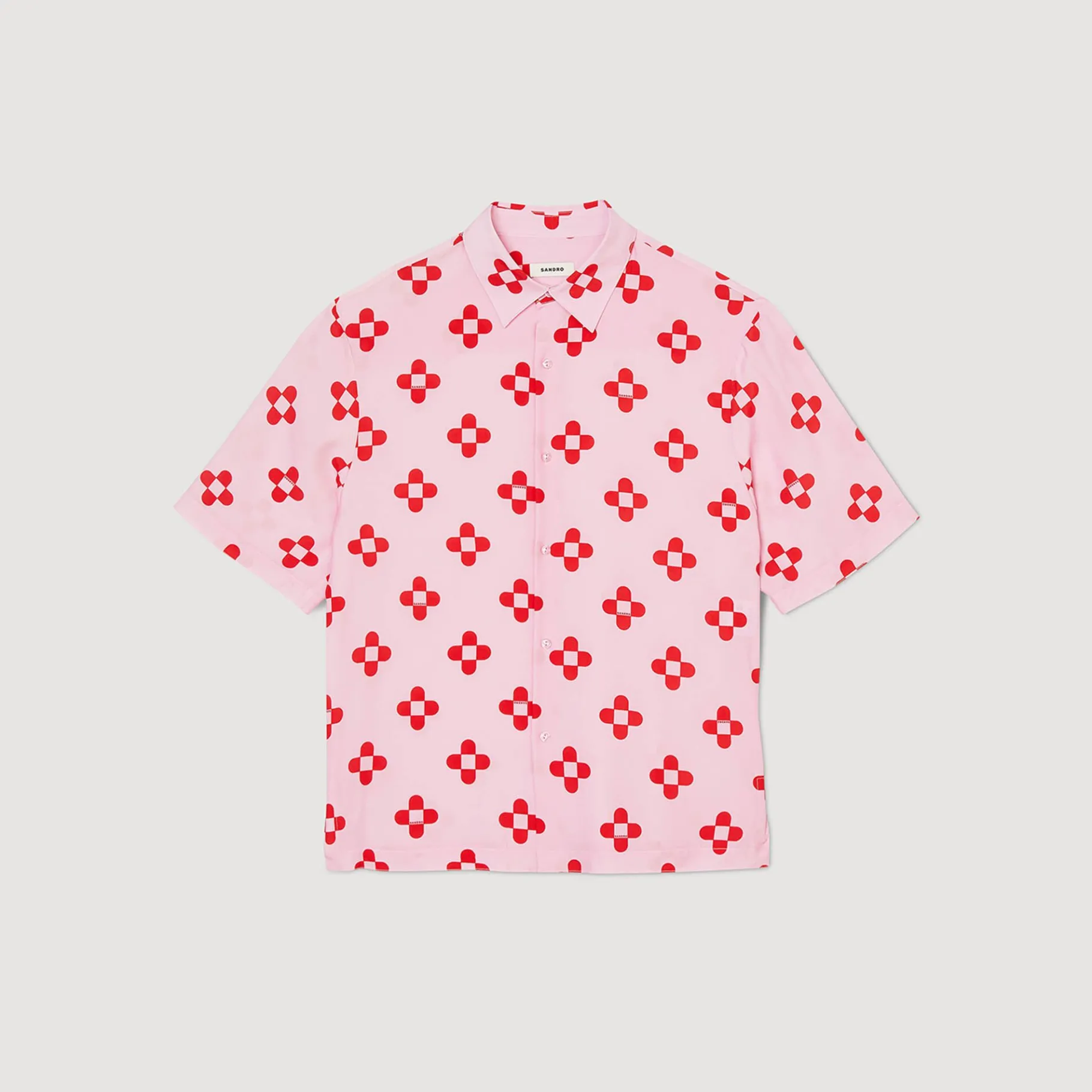 Sandro Paris Camisas<Camisa De Manga Corta Cross Flower