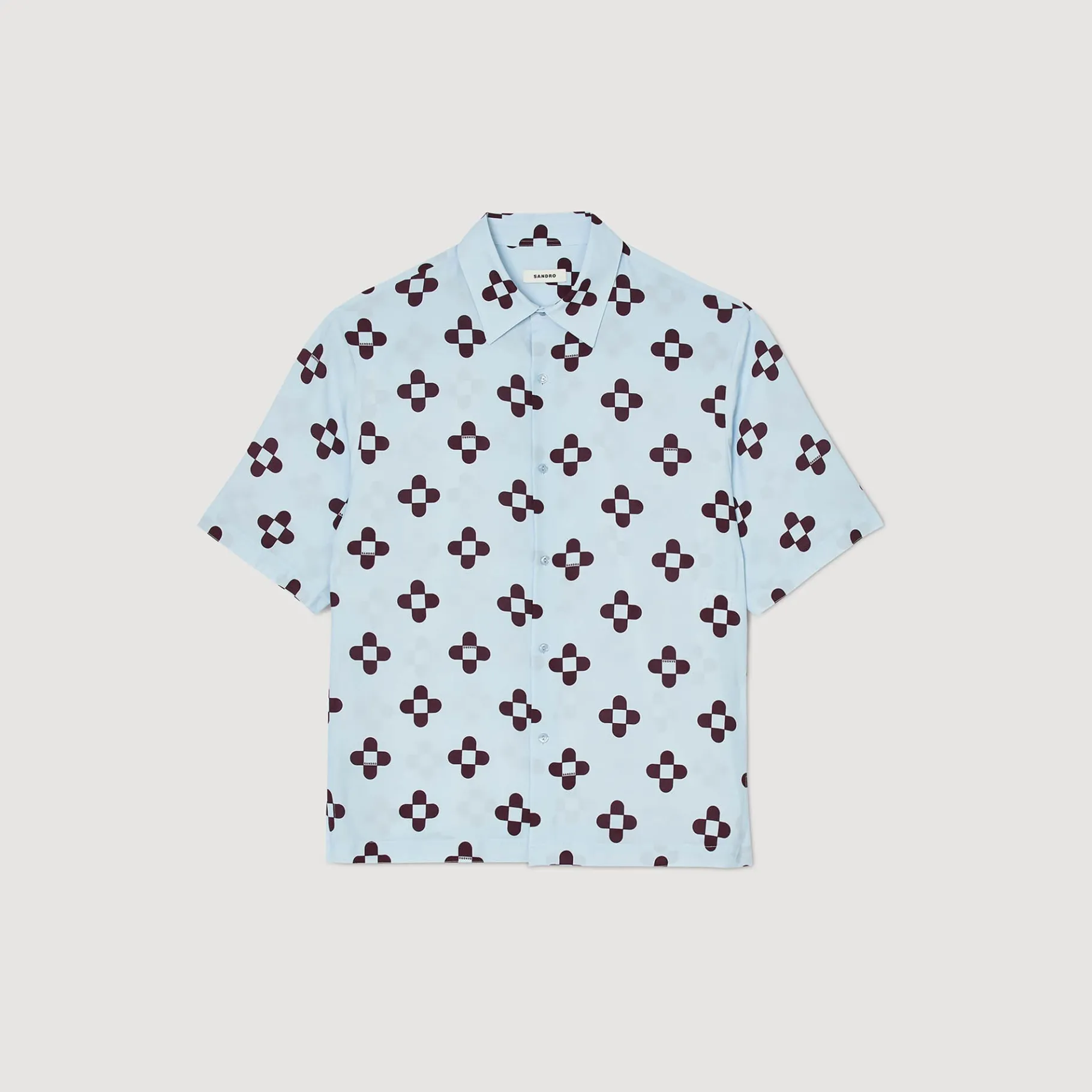 Sandro Paris Camisas<Camisa De Manga Corta Cross Flower
