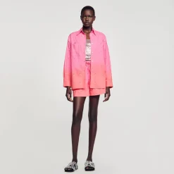 Sandro Paris Conjuntos<Camisa Dip Dye Con Strass