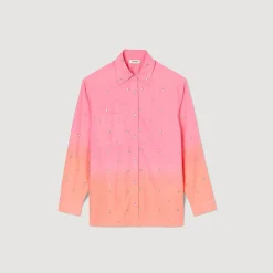Sandro Paris Conjuntos<Camisa Dip Dye Con Strass