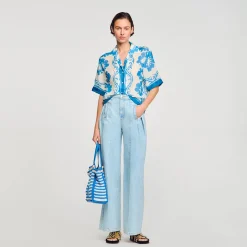 Sandro Paris Tops & Camisas<Camisa Estampada