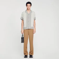 Sandro Paris Camisas<Camisa Estampada De Manga Corta