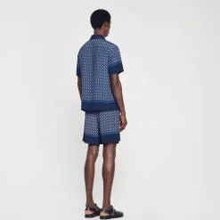 Sandro Paris Camisas<Camisa Estampada De Manga Corta