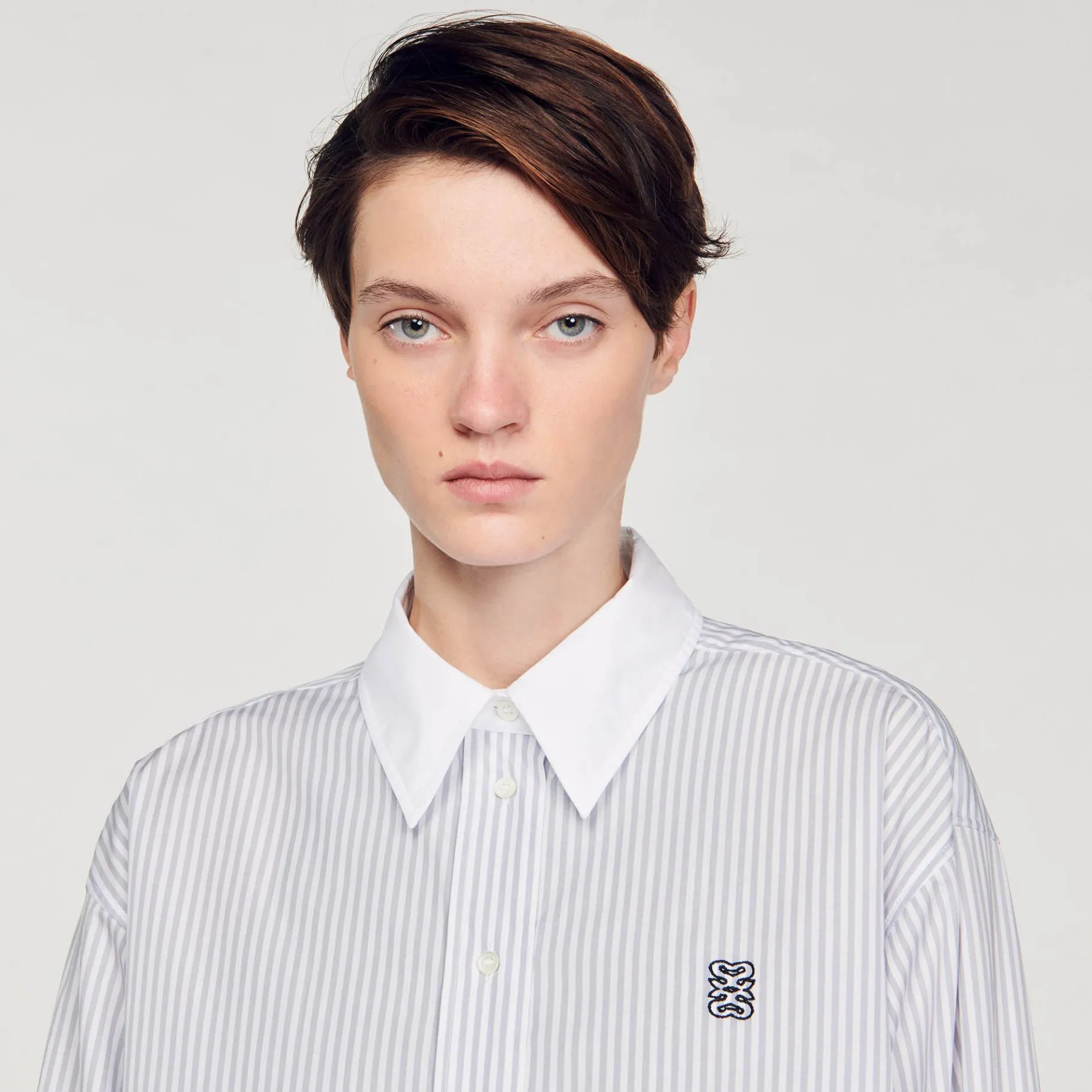 Sandro Paris Tops & Camisas<Camisa Oversize De Rayas