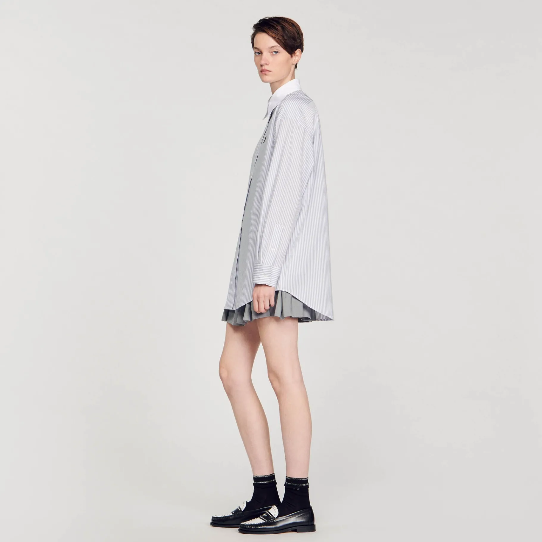 Sandro Paris Tops & Camisas<Camisa Oversize De Rayas