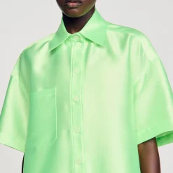 Sandro Paris Conjuntos<Camisa Oversize Satinada