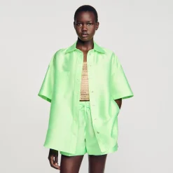 Sandro Paris Conjuntos<Camisa Oversize Satinada