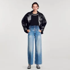 Sandro Paris Camisetas<Camiseta Algodon Organico, Cuello Joya