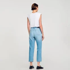 Sandro Paris Camisetas<Camiseta Corta De Algodon