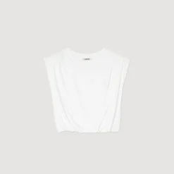 Sandro Paris Camisetas<Camiseta Corta De Algodon