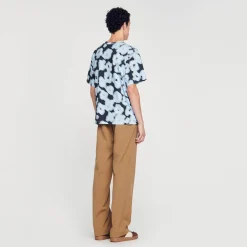 Sandro Paris Camisetas & Polos<Camiseta De Algodon Con Flores