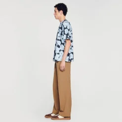 Sandro Paris Camisetas & Polos<Camiseta De Algodon Con Flores