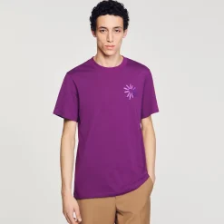 Sandro Paris Camisetas & Polos<Camiseta De Algodon Con Flor