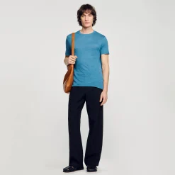 Sandro Paris Camisetas & Polos<Camiseta De Lino Certificado