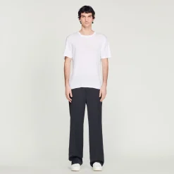 Sandro Paris Camisetas & Polos<Camiseta De Lino Certificado