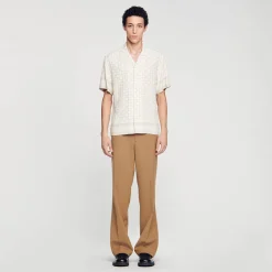 Sandro Paris Camisas<Camiseta De Manga Corta Square Cross