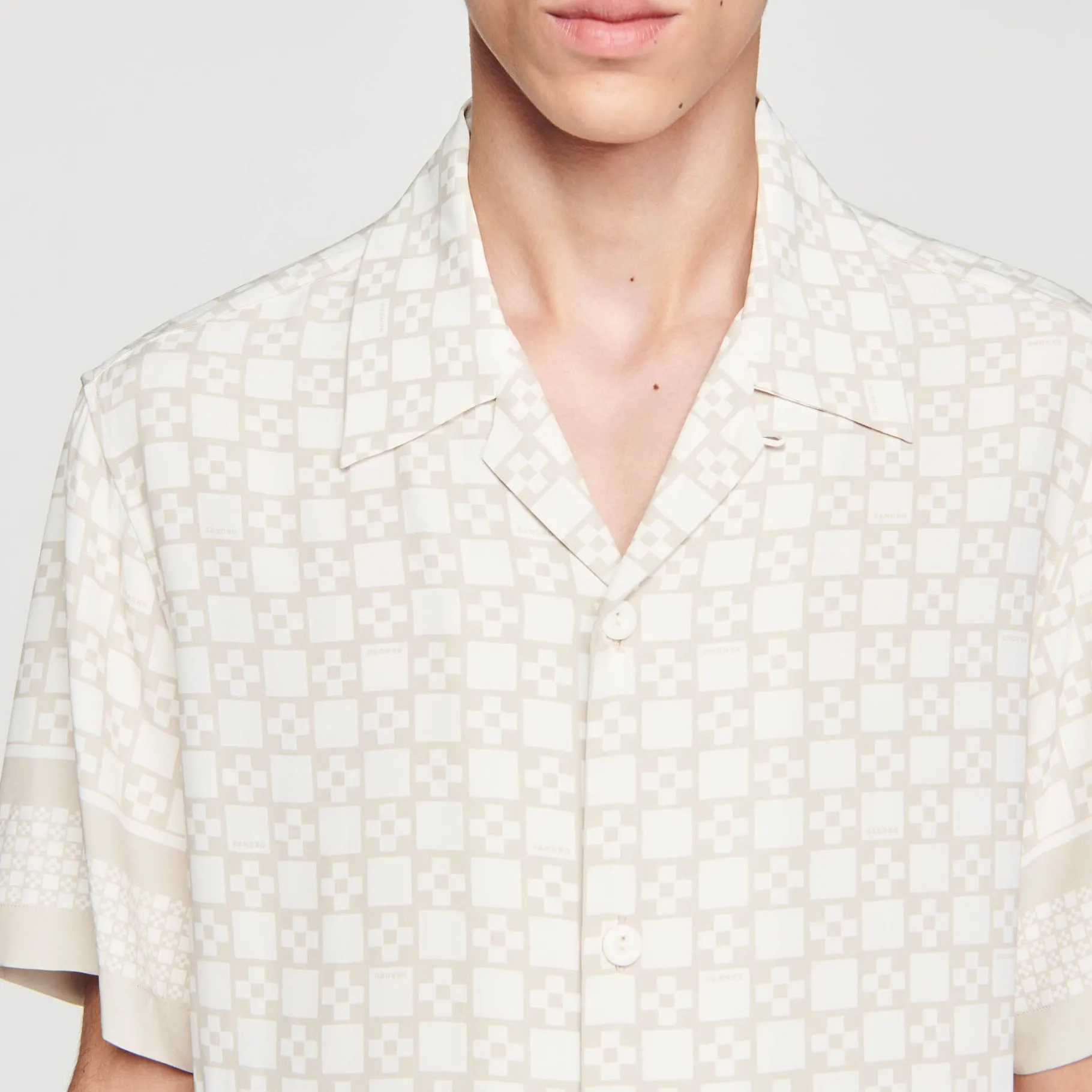 Sandro Paris Camisas<Camiseta De Manga Corta Square Cross